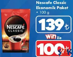 NESCAFE CLASSİC EKONOMİK PAKET KAHVE 100 G
